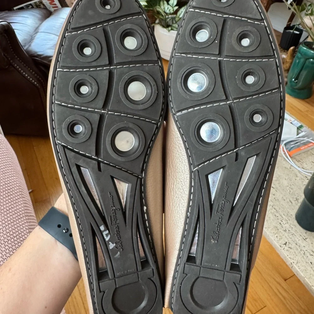 Salvatore Ferragamo Tan Leather Loafers - Picture 4 of 5